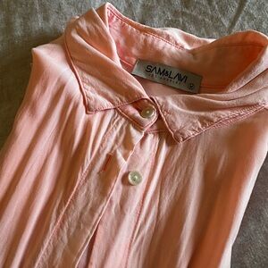 Sam & Lavi Coral Button-Up Blouse